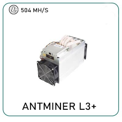 Bitmain Antminer L3 + 504 Mh / s Dogecoin Miner