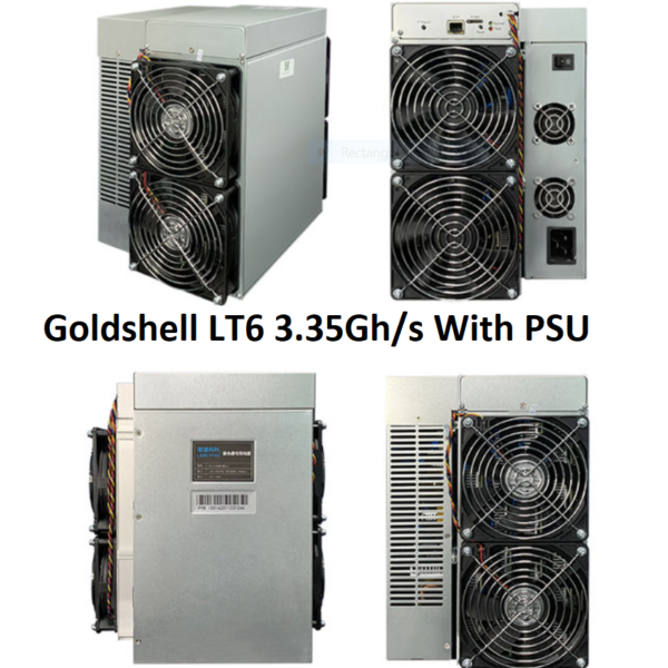 Goldshell LT6 3.35Gh/s con fuente de alimentación